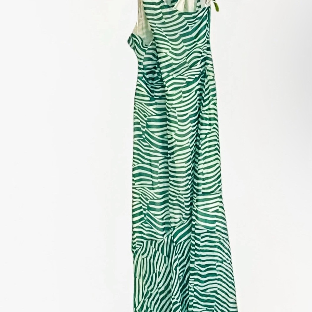 Sam Edelman Green and White Zebra Print Dress Size 10 New with tags